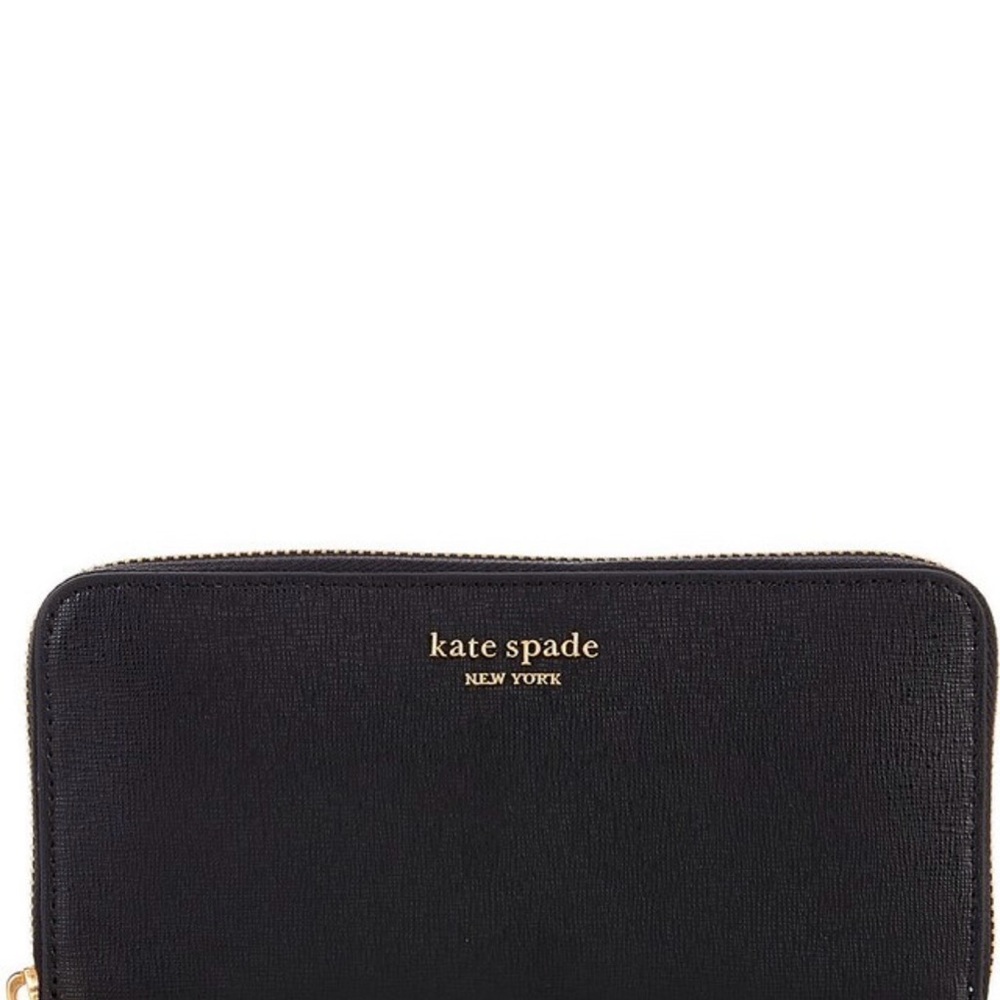 Kate Spade Midnight Black Zip Wallet